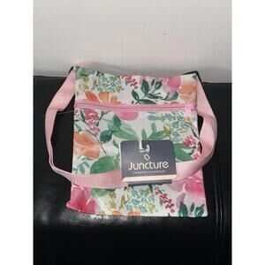 Juncture Spring Floral Multicolor Pink Crossbody Bag Purse NEW